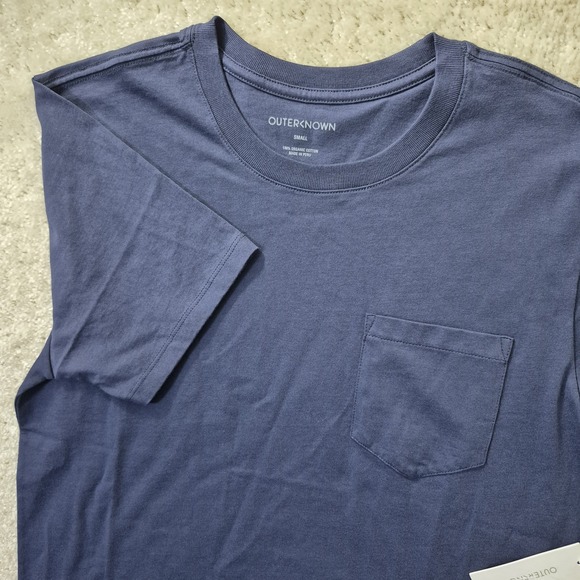 Outerknown Other - Outerknown Pocket T Shirt Mens Small Blue Preppy Minimalist Capsule Academia New